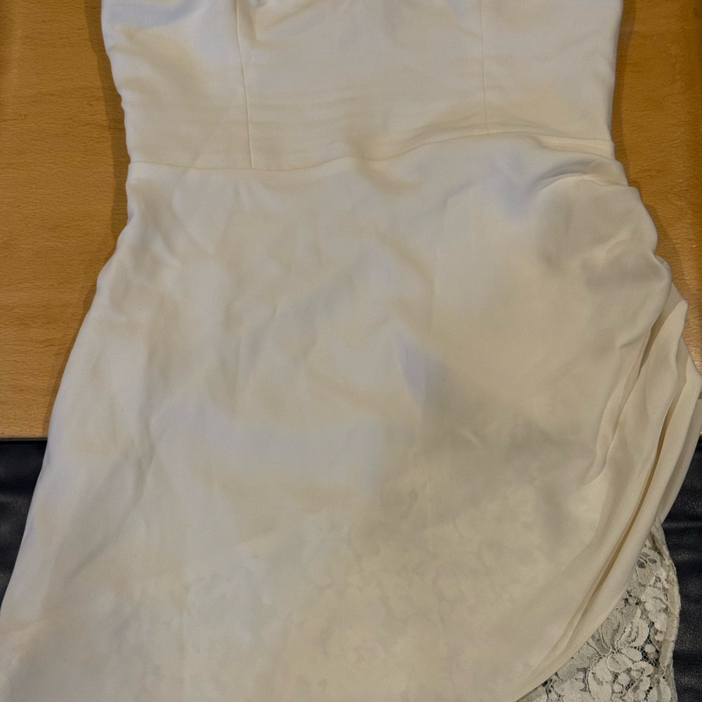 Amanda Uprichard Ivory Strapless Dress